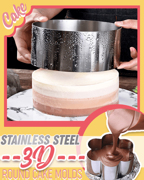 DIY 3D Round Cake Mold Set